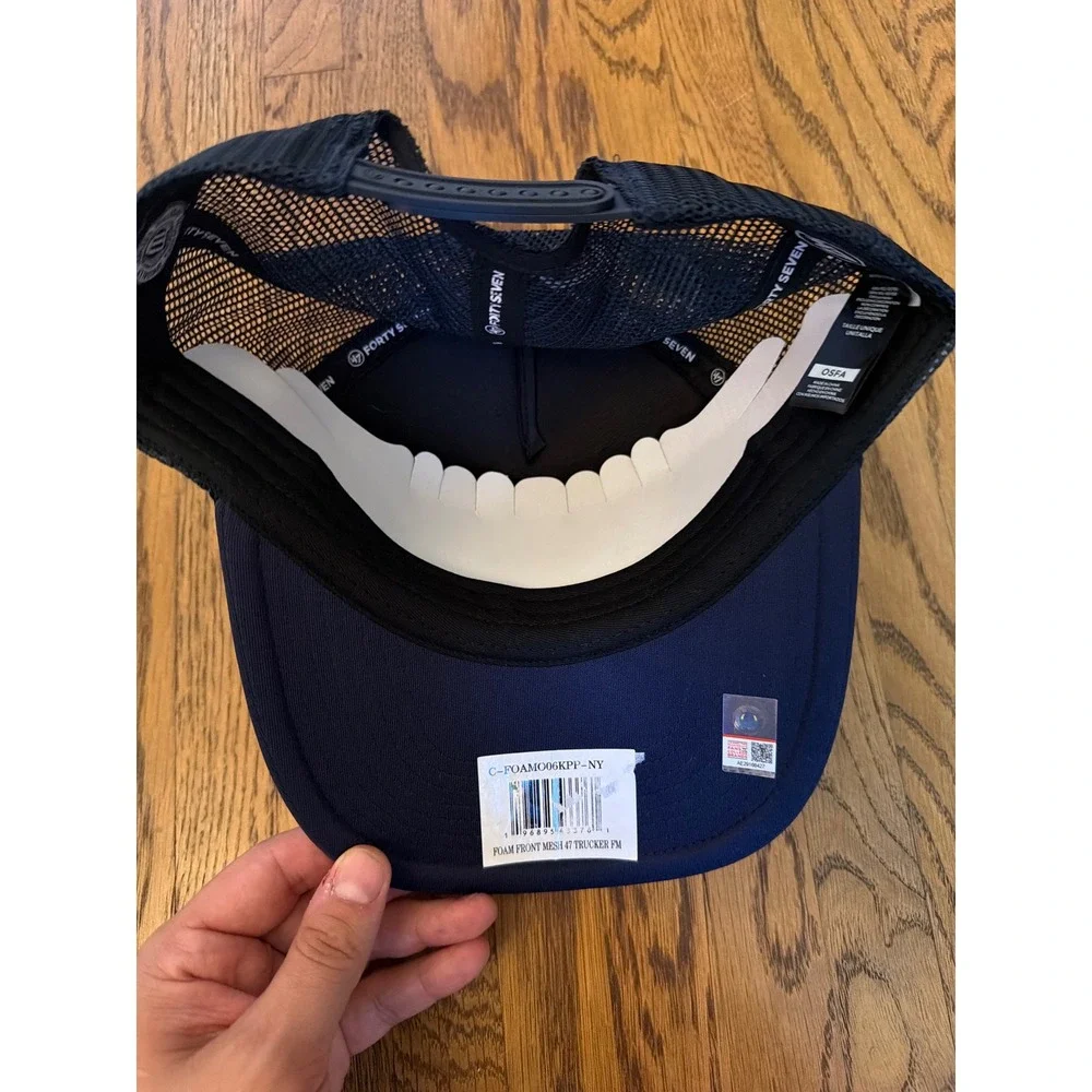Auburn Tigers 47 Brand Trucker Hat Navy Blue Foam Mesh Snapback Cap OSFA